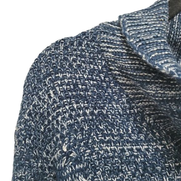 BUFFALO DAVID BITTON Blue Knit Pull Over Sweater Size M - Picture 3 of 7